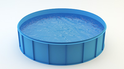 Полипропиленовый круглый бассейн d=2,5м, 5мм фото