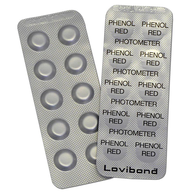 Таблетки для тестера Phenol Red измерение кислотности Lovibond 10шт фото