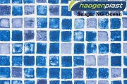 Пленка Haogenplast Print Snapir NG Blue/Snapir NG Ocean синяя мозаика 1.65х25 фото