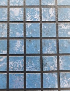 Пленка Haogenplast Matrix Blue Black Strips-3D мозаика голубая с черной затиркой 1.65х25 фото